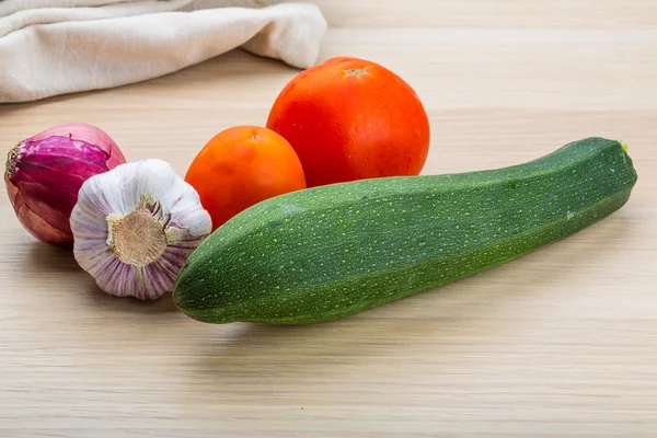 Calabacín con verduras — Foto de Stock