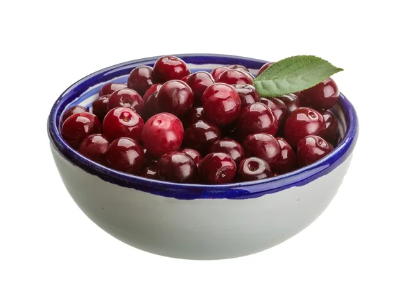 Cherry in the bowl — Stock Photo, Image