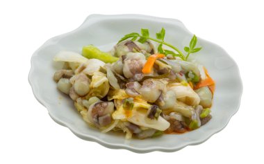 ham ahtapot salatası