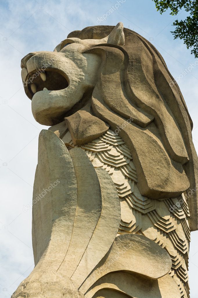 Merlion statue