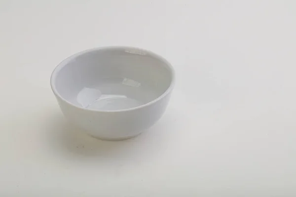 用于隔离的白色洁净碗 — 图库照片