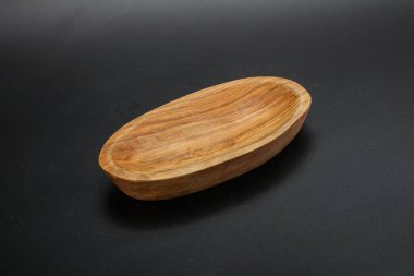 Mutfak için ahşap boş kase.