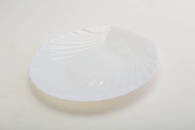 İzole edilmiş servis için beyaz proclean plaka