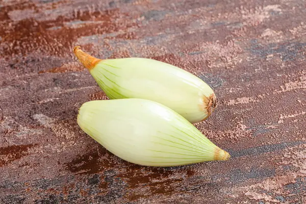 Cebolla Chalota Madura Sabrosa Para Cocinar — Foto de Stock