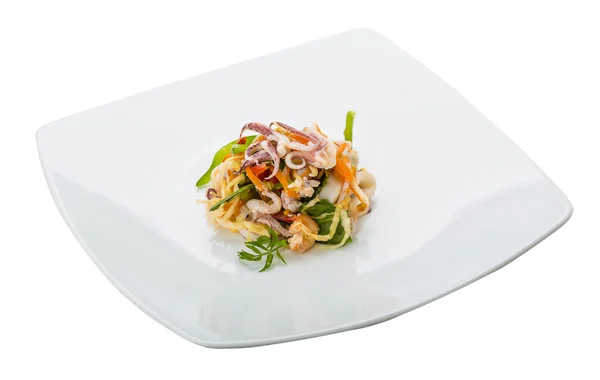 Салат из морепродуктов — стоковое фото