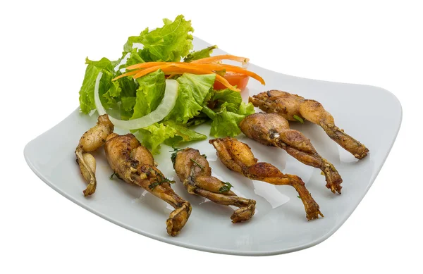 Grilled frog legs — Stock Photo, Image
