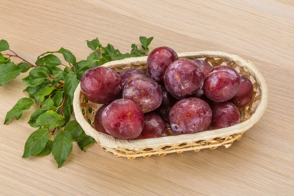 Fresh plums — Stock Photo, Image