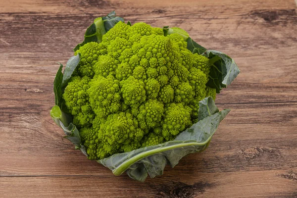 Chutné Vegan Organické Potraviny Romanesco Zelí — Stock fotografie