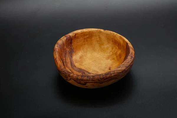 Wooden Empty Bowl Kitchen Isolated — Stock Photo, Image