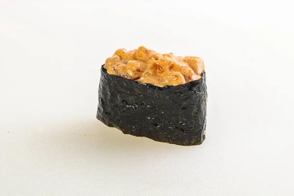 Sushi Tradicional Japonés Salsa Picante Gunkan — Foto de Stock