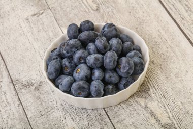 Olgun, tatlı, doğal yabanmersini yığını. 