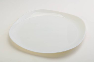 İzole edilmiş servis için beyaz proclean plaka