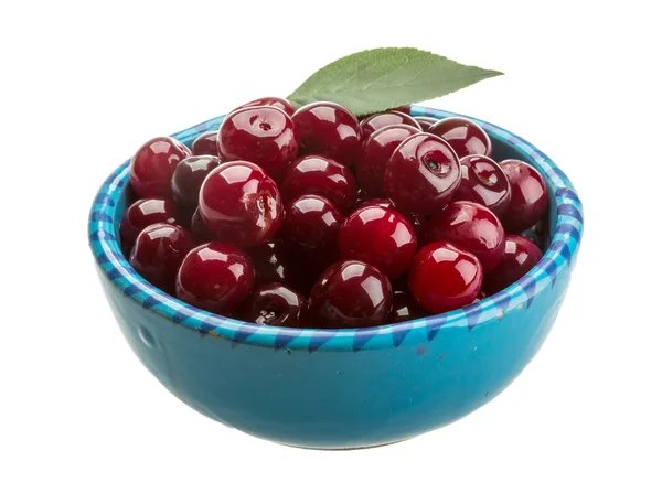 Cherry in the bowl — Stock Photo, Image