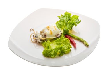 ızgara mürekkep balığı