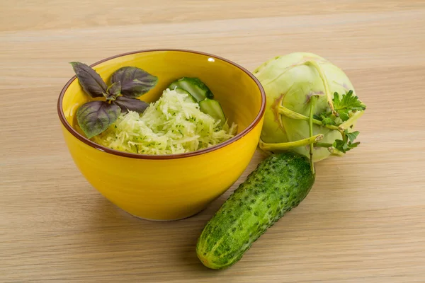 Kohlrabi salad — Stock Photo, Image