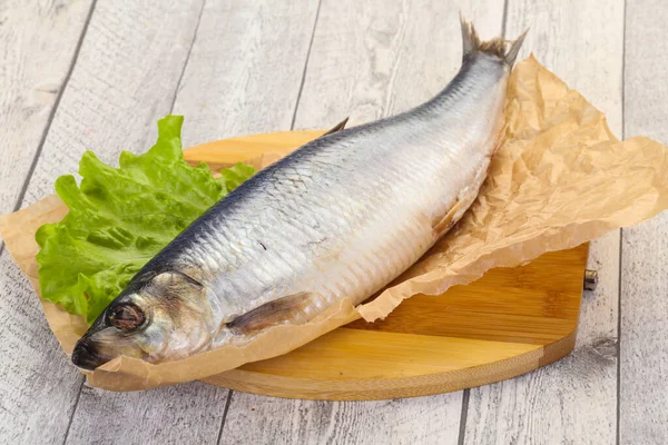 Peixe Arenque Salgado Pronto Para Comer — Fotografia de Stock