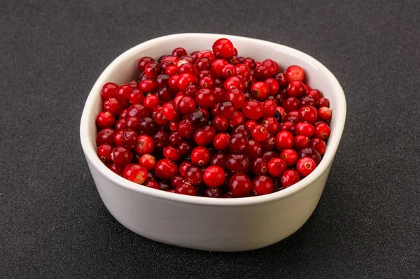 Cranberry Orgânico Doce Saboroso Tigela — Fotografia de Stock