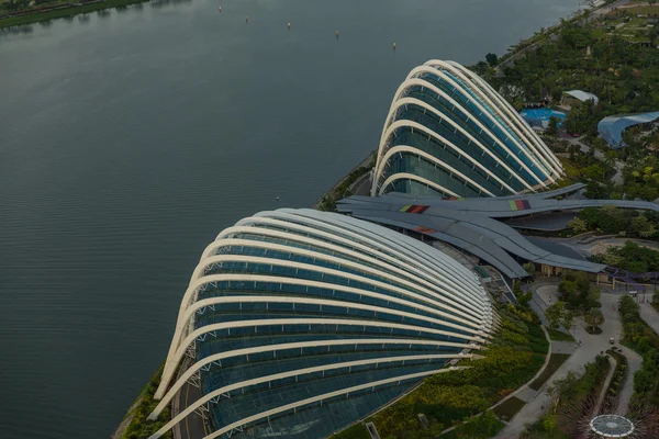 Uitzicht op singapore stad skyline — Stockfoto