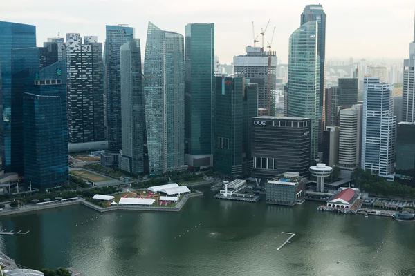 Вид на горизонт города Сингапур — стоковое фото