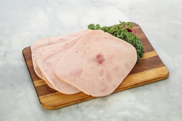 Sliced Pork Ham Snack Board — Stock Photo, Image