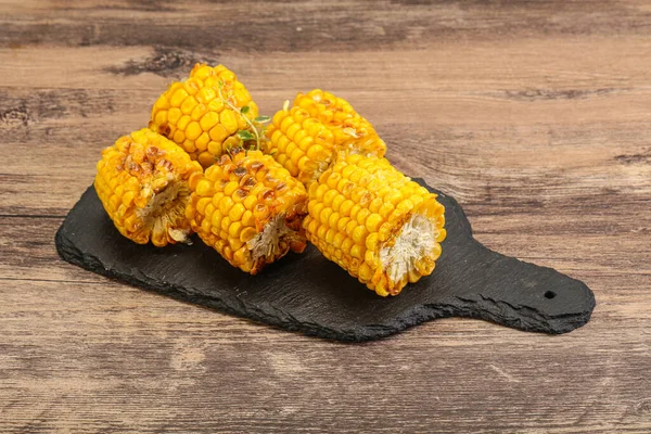 Grilled Hot Corn Oil Salt — Stock Photo, Image