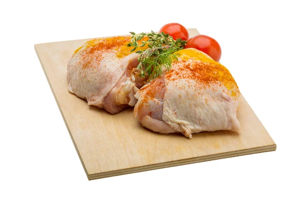 Raw chicken thigh — Stock Photo, Image