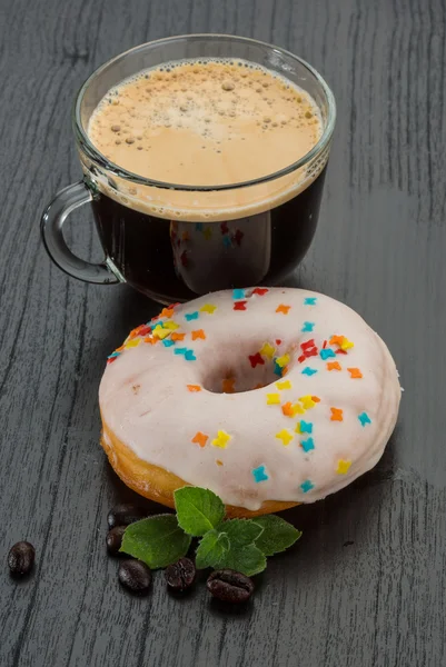 Coffee with donuts — Stock Photo, Image