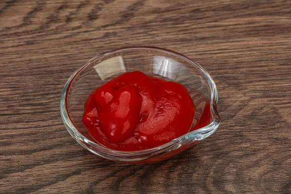 Ketchup Tomate Saboroso Tigela — Fotografia de Stock