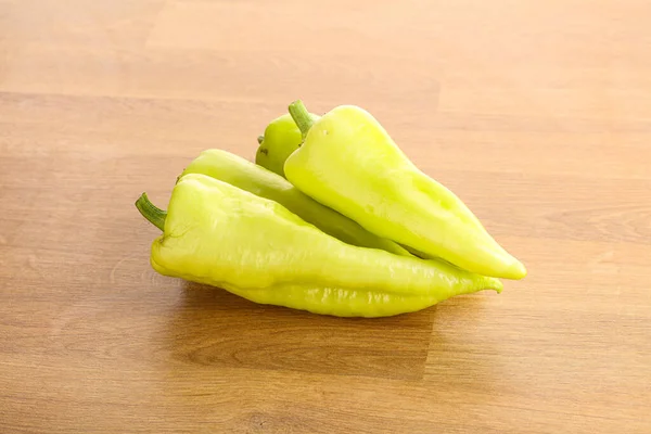 Vegetarian Cuisine Green Ripe Fresh Bell Pepper — Stock Photo, Image