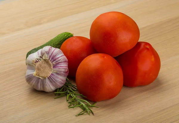 Bright ripe tomato — Stock Photo, Image