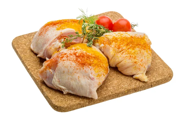 Raw chicken thigh — Stock Photo, Image