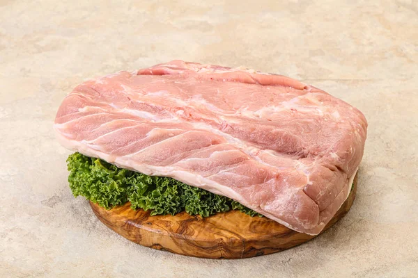 Rohes Schweinelendfleisch Zum Kochen — Stockfoto