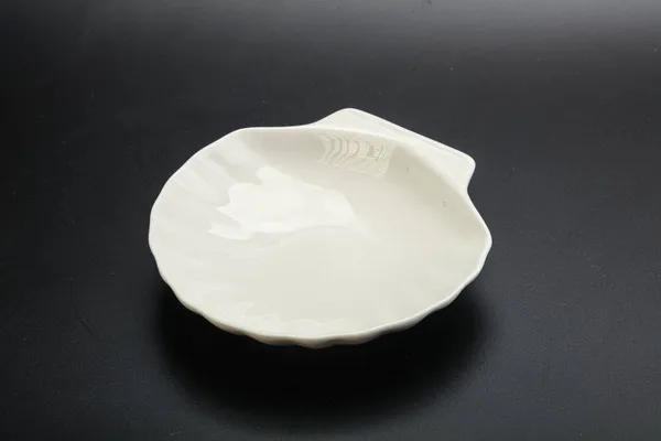 White Proclean Bowl Serving Black — Stock Photo, Image