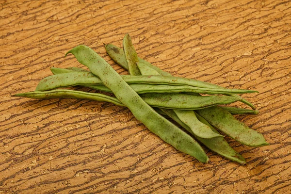 Veganistische Keuken Groene Bonenhoop Koken — Stockfoto