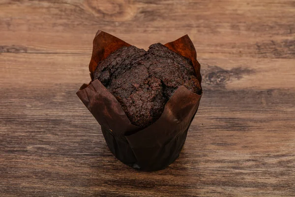 Leckere Süße Schokolade Muffin Snack Bäckerei — Stockfoto