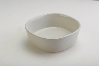 İzole edilmiş servis için beyaz leke kasesi