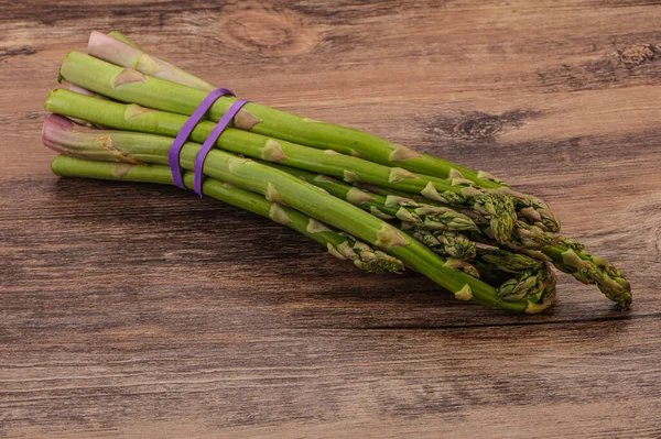 Vegansk Mat Raw Sparris Hög För Matlagning — Stockfoto