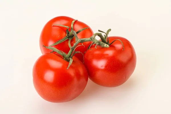 Red Bright Ripe Sweet Tomato Branch — Stock Photo, Image
