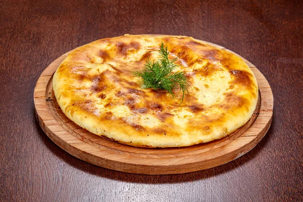 Georgische Traditionele Bakkerij Khachapuri Taart Met Kaas — Stockfoto