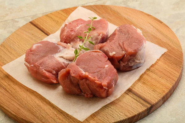 生豚ヒレ肉の調理用 — ストック写真