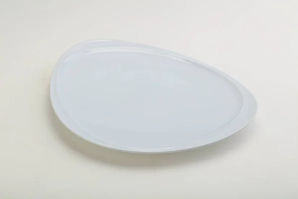 White Proclean Plate Serving Isolated — Stock Photo, Image