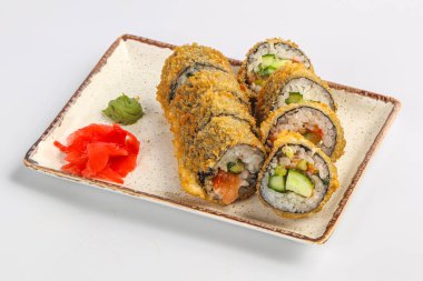 Japon tempura rill 'i balık ve pilav ile