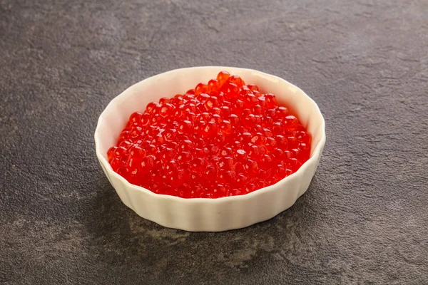 Lujo Delicado Salmón Rojo Caviar Mariscos —  Fotos de Stock