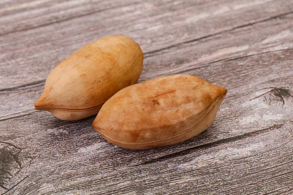 Smaklig Söt Pekannöt Hög Isolerad — Stockfoto