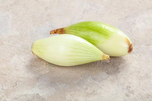 Cebolla Chalota Madura Sabrosa Para Cocinar — Foto de Stock