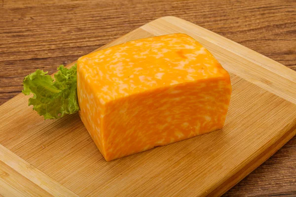 Milchprodukte Marmor Käse Ziegel Über Bord — Stockfoto