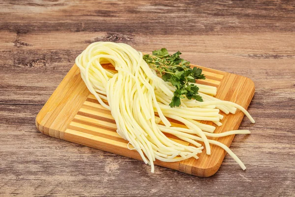 Chechil Spaghetti Cheese Snack Board — Stock Photo, Image