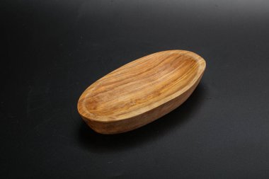 Mutfak için ahşap boş kase.