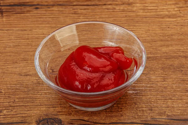 Ketchup Tomate Saboroso Tigela — Fotografia de Stock