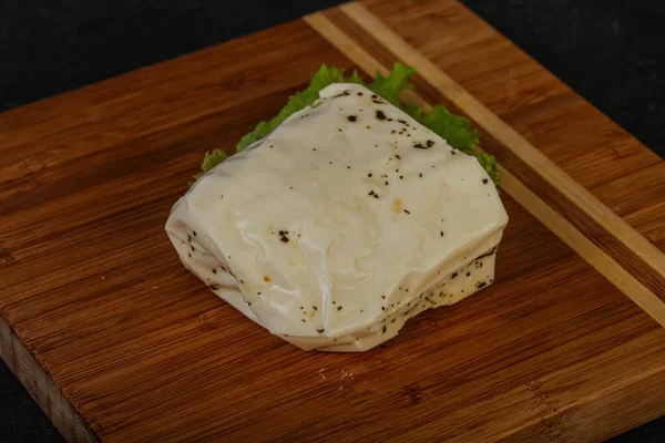 Greek Halloumi Cheese Mint Grill — Stock Photo, Image